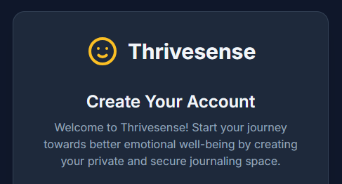 Thrivesense - AI Emotional Journaling Tool